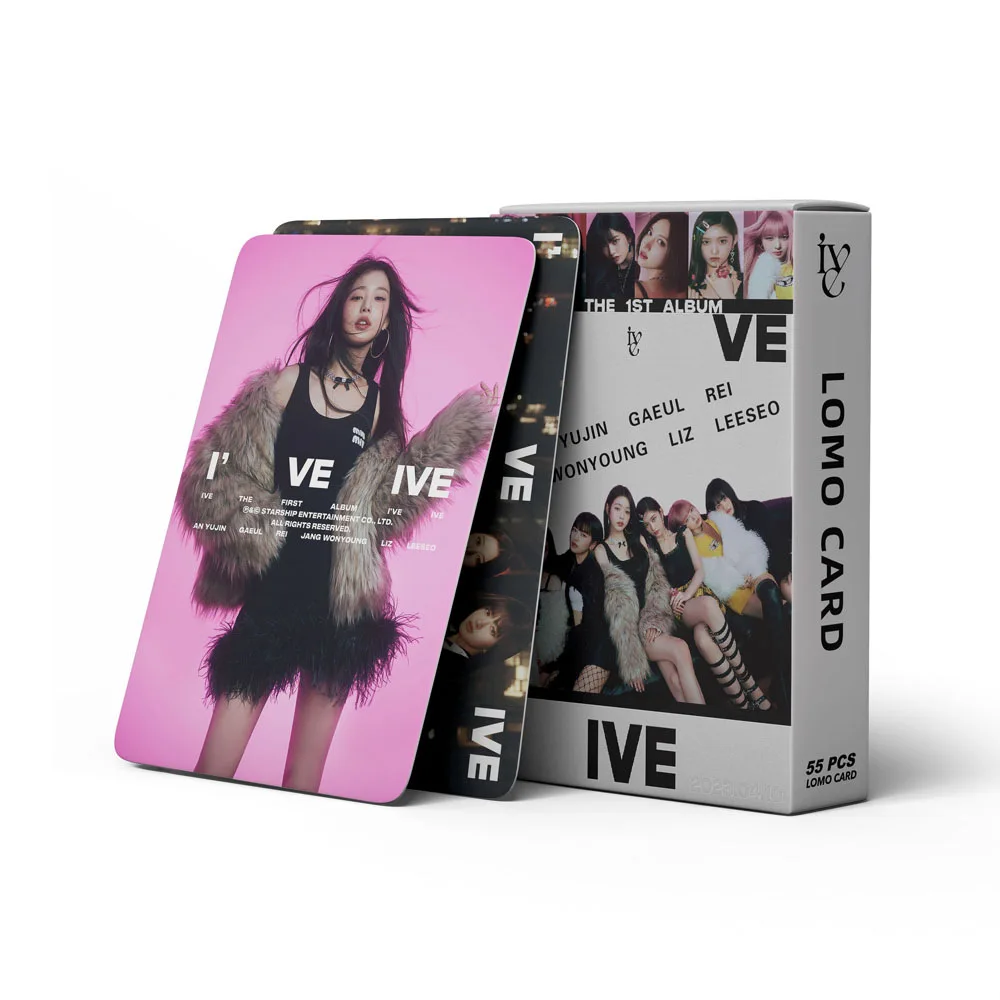 54pcs Kpop IVE Lomo Cards High quality Print Photocard Postcard Fashion Fans Gift