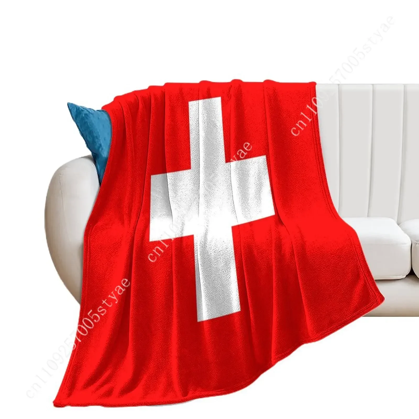 Switzerland Flag Flannel Blankets Are Soft Comfortable and Warm Perfect for Winter Naps Homes Offices Travel Camping and More