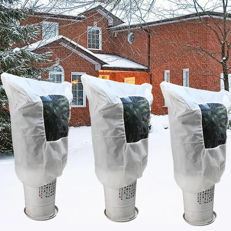 Winter Plant Protection Bag Lant Against Cold Warm Cover Outdoor Garden Protection Cover Drawstring Vegetation Anti-Frost Bags