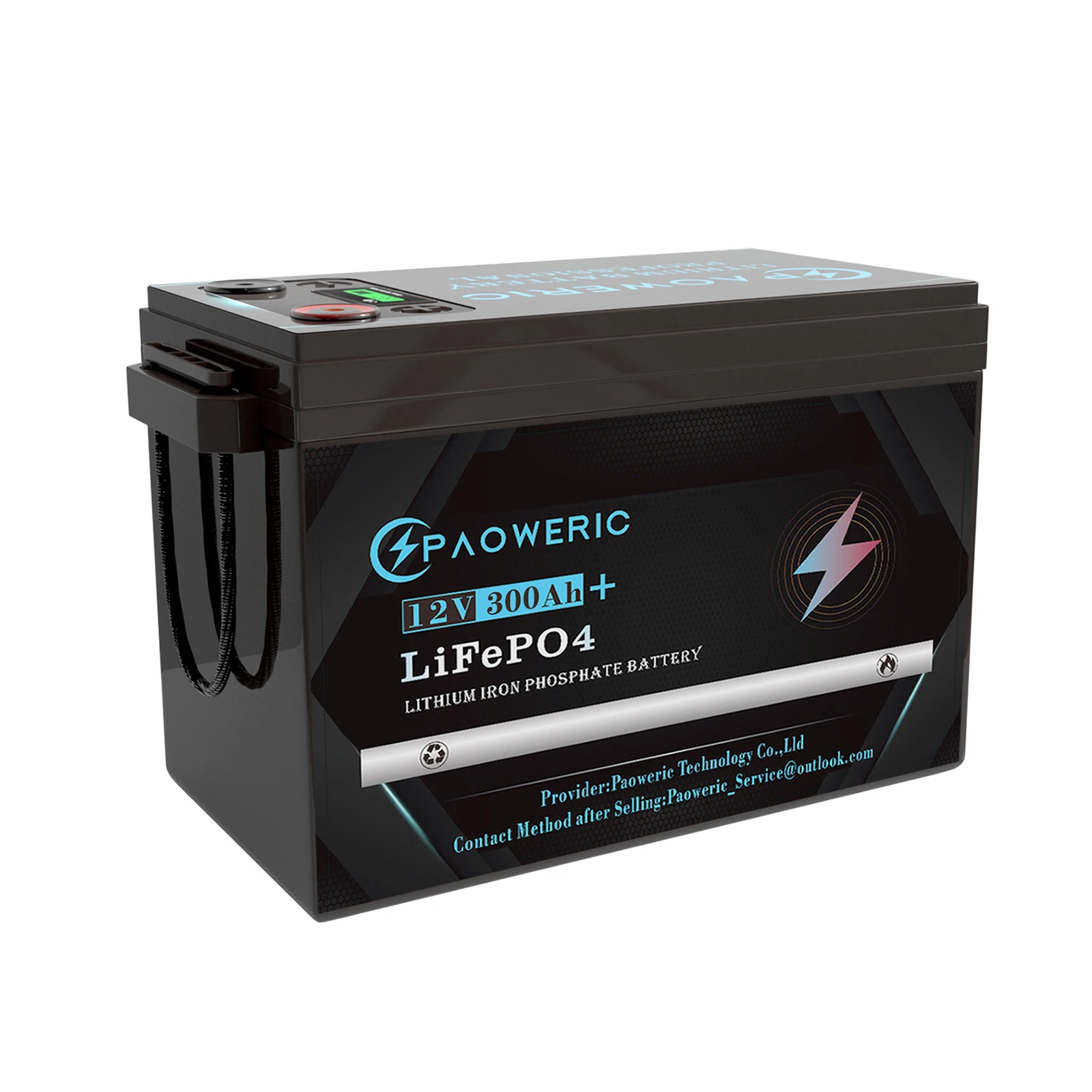 12V 300Ah LiFePO4 Battery Built-in 250A BMS,Rechargeable Lithium Battery, 10000+ Deep Cycles,for Solar systerm,RV,Camping