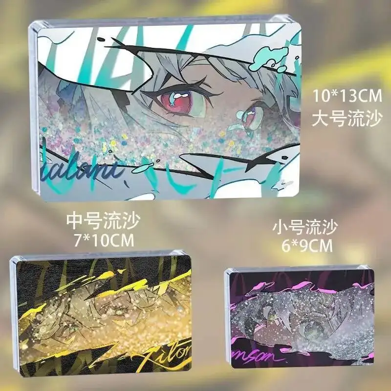 

Anime Cosplay Ornament Fans Genshin Impact Mualani Xilonen Iansan Birthday Acrylic Flowing Quicksand Stand Mahjong Souvenir Gift