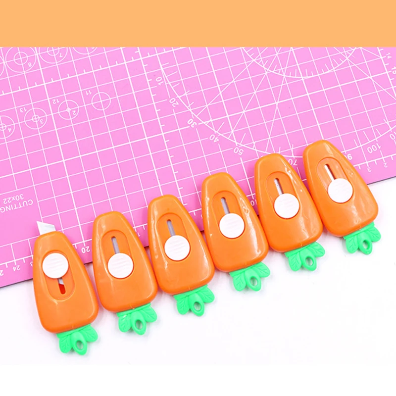 1Pcs Mini Tasche Karotte INS Utility Messer Box Cutter Messer Papier Cutter Kunst Utility Messer Papier Cutter Handwerk Verpackung schreibwaren
