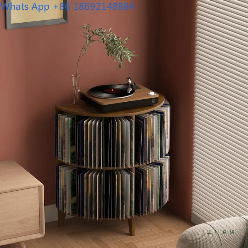 Floor-standing Vinyl Record Storage Rack High-end Album Disc Storage Box Living Room Display Rack Record Player Cabinet
