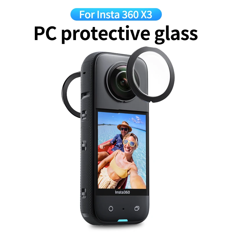 For Insta360 X3 lens film PC protective mirror adhesive anti scratch Insta360 X3 protective cover accessories