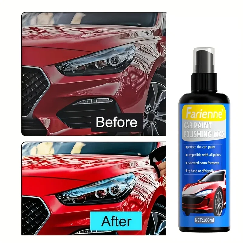 Car Paint Repair Spray-High - Gloss Ceramic Coating, Scratch-Resistant Moisturizing Shine, Easy to Apply | Long-Lasting Gloss