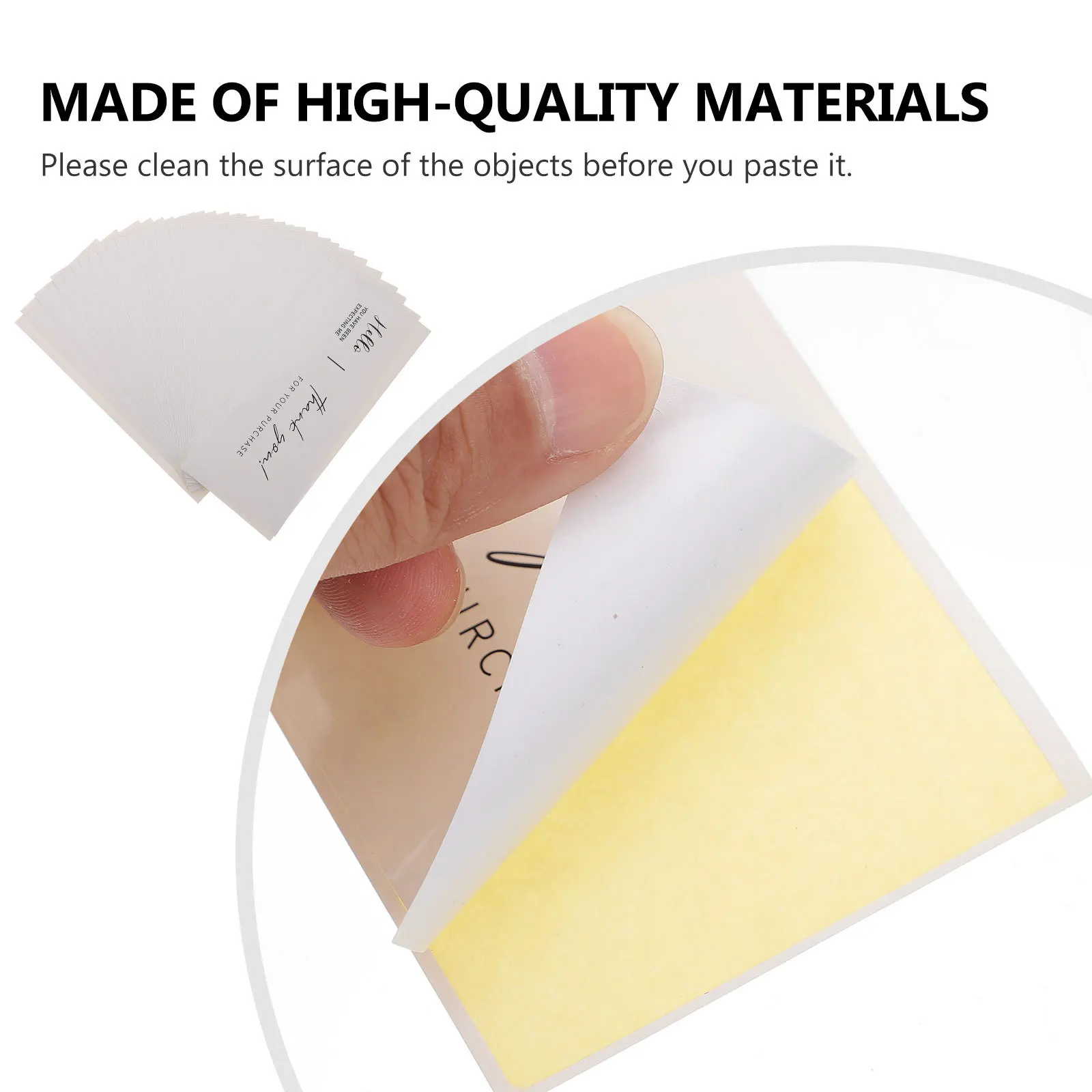 50Pcs Adhesive Sealing Stickers Rectangular Gift Box Labels Stable Adhesion for Packaging Wrapping Gifts