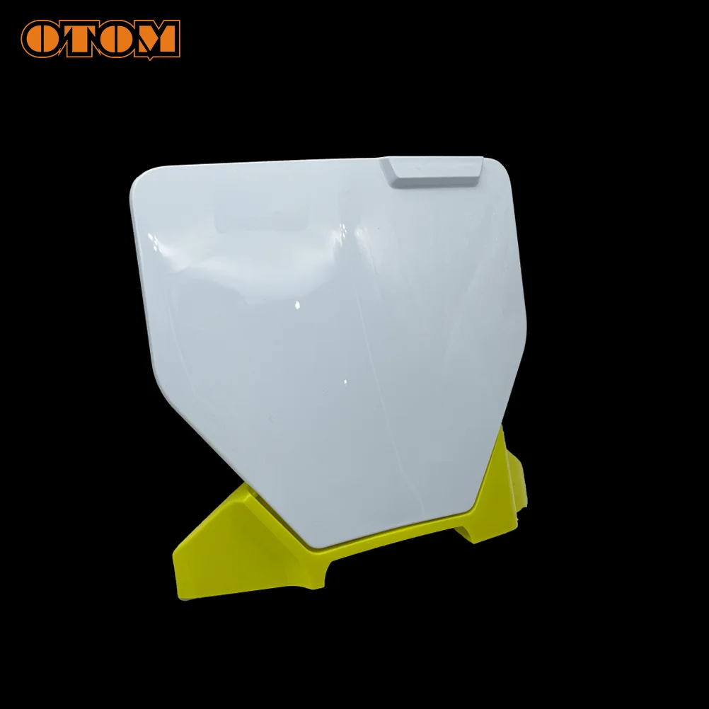 OTOM 23-24 Front Number Plate Motorcycle Plastic Cover For Husqvarna FC FS FX TC TX 125 250 350 450 Motorcycle Accessories