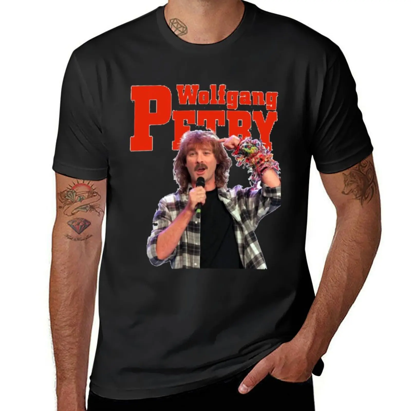 Wolfgang petry schlager volksmusik T-Shirt Blouse anime summer top korean fashion men clothing