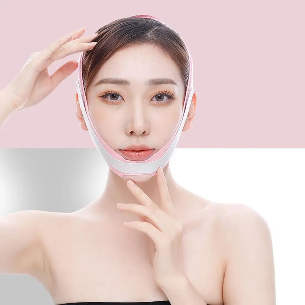 High Quality Reduce Double Chin Breathable Cheek Lift Up Band Anti Wrinkle Face Bandages V-Line Shaping Bandage Face Thin Mask