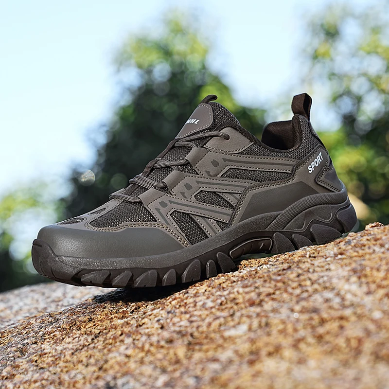 

Повседневные кроссовки, мужские мягкие мужские туфли на шнуровке с низким берцем, женская противоскользящая износостойкая дышащая повседневная уличная походная обувь для мужчин