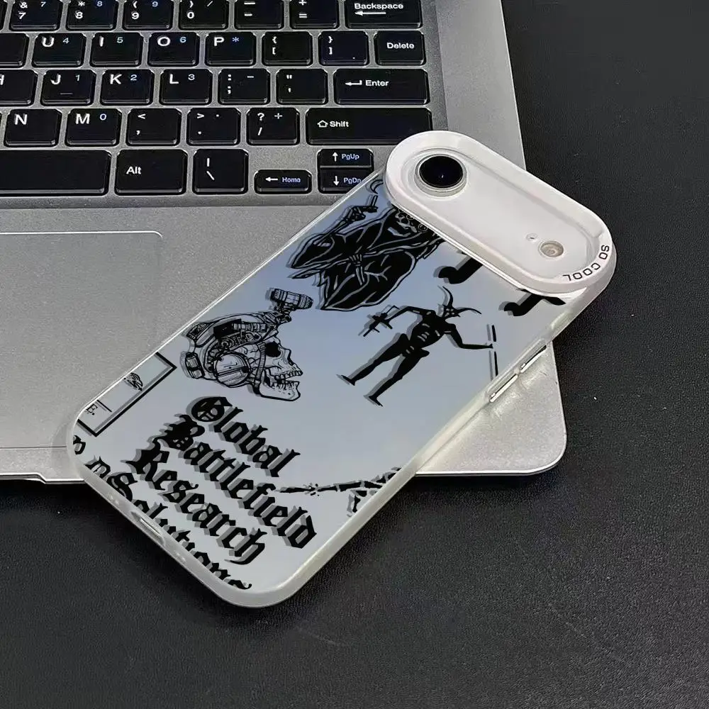 حافظة هاتف مجموعة الملاحظات الأمامية لهاتف آيفون 17 16 15 14 13 12 11 Pro Max Air Matte Laser Aurora مقاومة للصدمات Funda