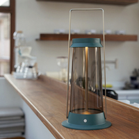 Retro IP55 Waterproof Rechargeable Outdoor Glamping Use Battery Powered Portable LED 3000K Mood Night Light Camping Lantern