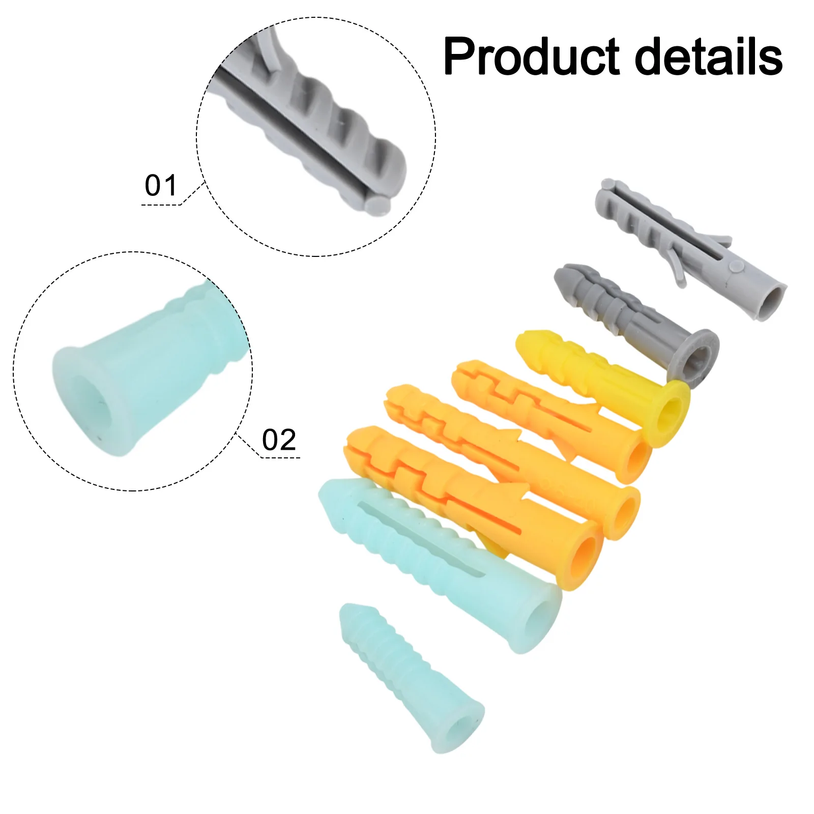 Complete Set Drywall Anchors 5*60MM Anchor Screws Self Tapping Drywall Screws Anchors Assorted Sizes High Strength