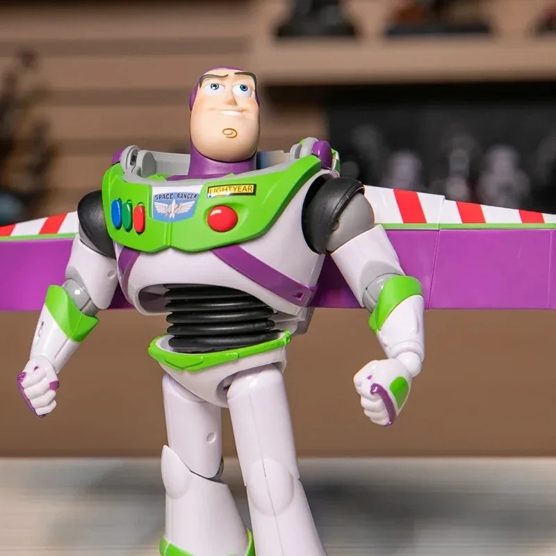 Disney Toy Story Woody Buzz Lightyear Movable Action Figure ตกแต่งชุดเด็กวันเกิดคริสต์มาสของขวัญ