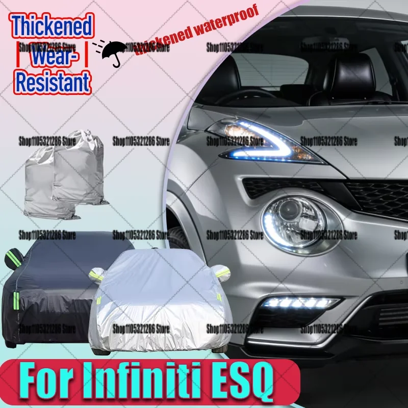 For lnfiniti ESQ Exterior Car Cover Outdoor Protection Full Car Covers Snow Cover Sunshade Waterproof Dustproof  Compact Storage