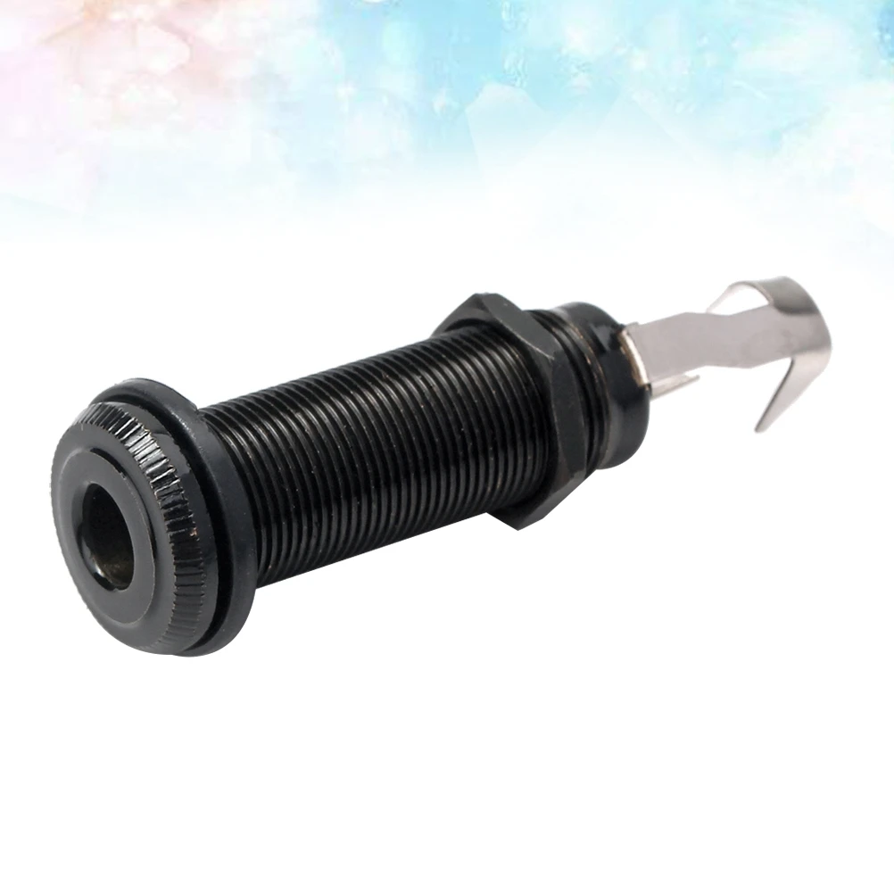 

Guitar Long Insert Cylinder Output Input Stereo Socket Black Mono