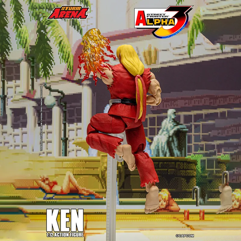 Street Fighter Alpha 3 Ken Master Action Figure di Storm Toys in stock Collezione di figurine competitive Ornamento di statue per i fan
