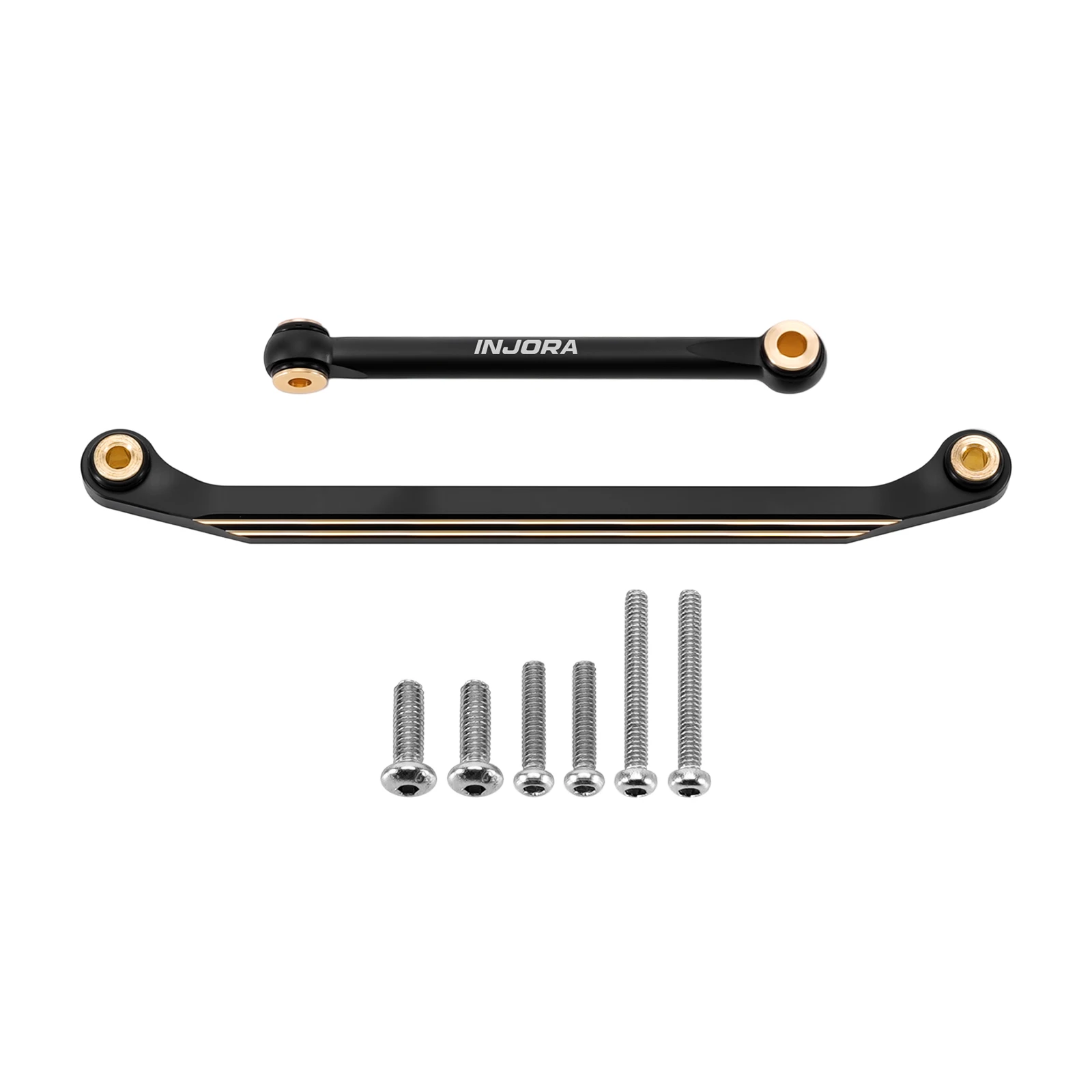 INJORA Black Brass Steering Links for 1/18 Redcat Ascent-18 APEX Scout II