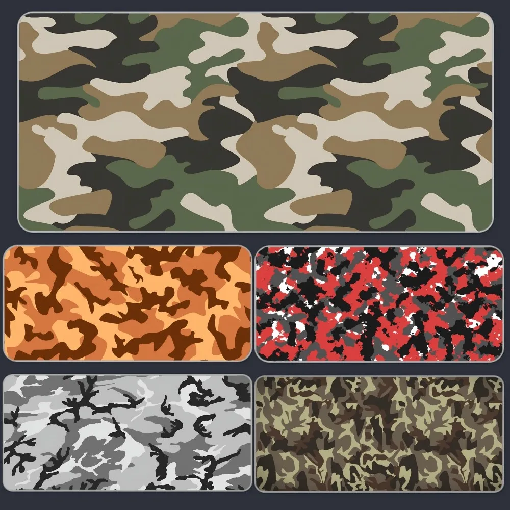 Military Camo Seamless Mousepad Large Gaming Mouse Pad LockEdge Thickened Computer Keyboard Table Desk Mat