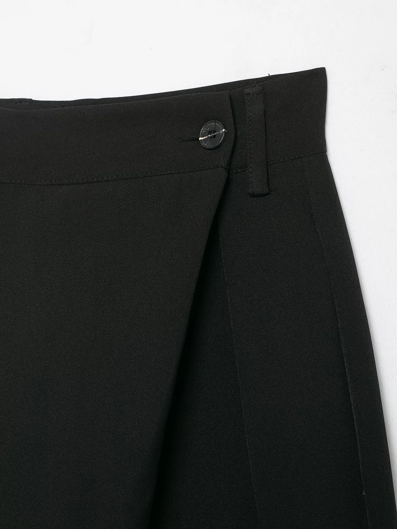 2025 شتاء جديد المرأة غير المتكافئة عالية الخصر عادية عصرية متعددة الاستخدامات أنيقة فضفاضة مستقيم الساق السراويل