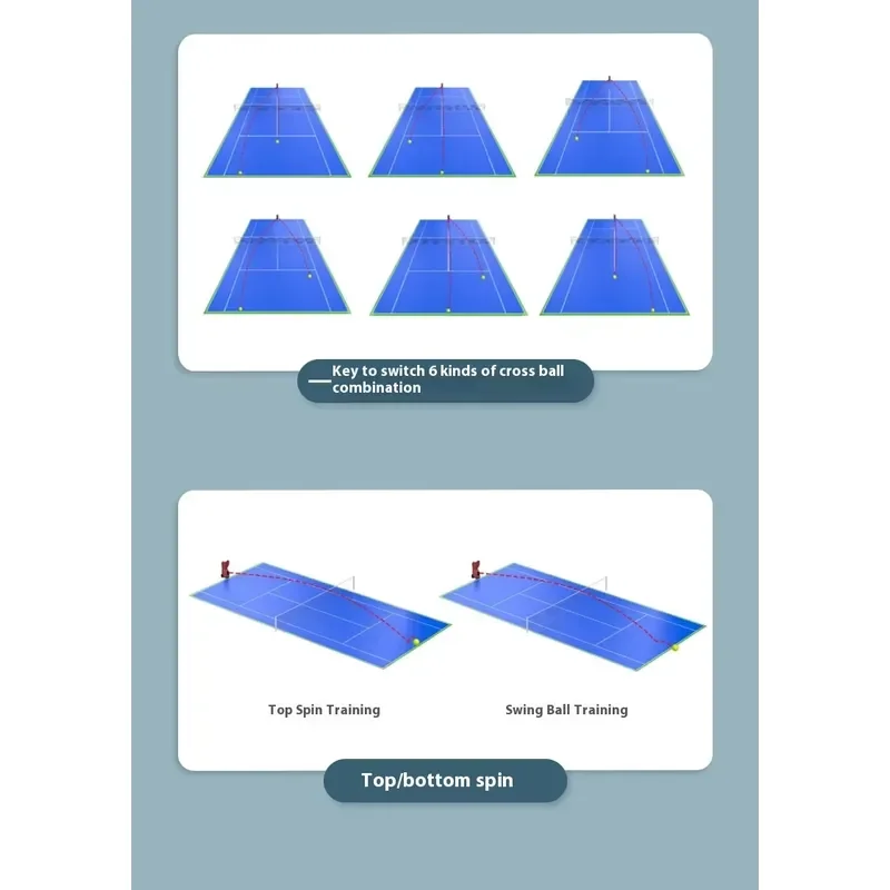 Portable Automatic Tennis Training Machine Single Player Practice Board ABS Material Effective Skill Master Equipment for