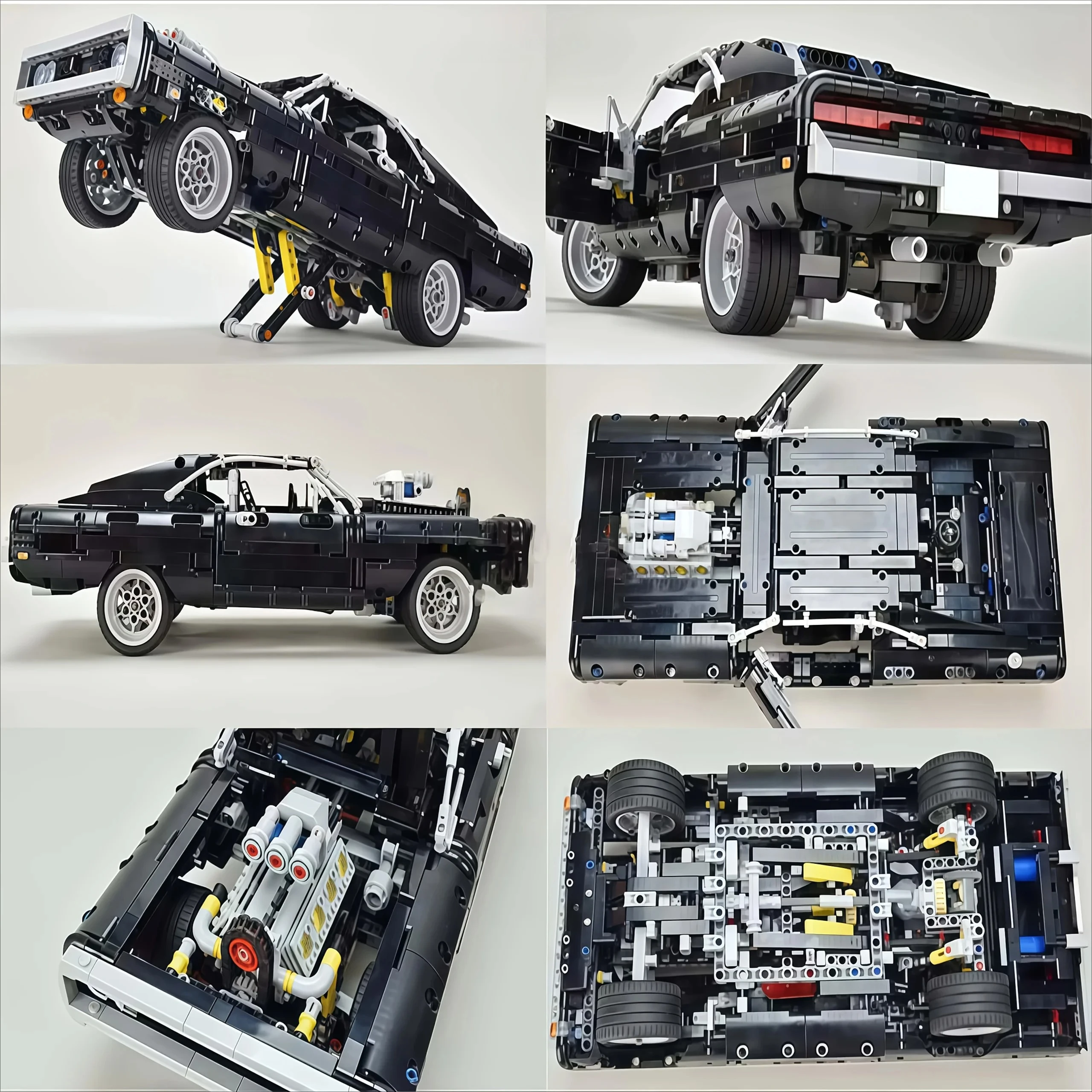 1077 قطعة مكعبات بناء نموذج سي - مراجعة Model Kit Dodge Charger وسعره