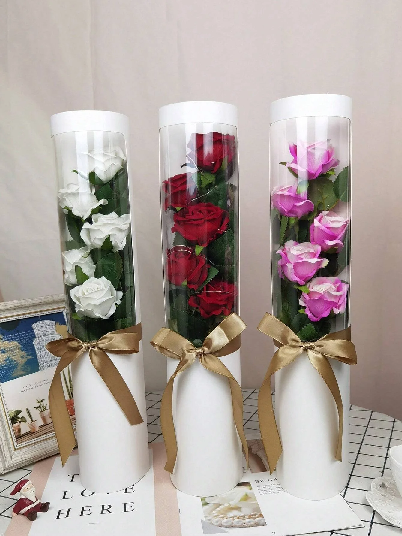 5pcs Flower Packaging Gift Box, Hand-Carry Gift Box, Valentine\\ Day Floral Decorative Packaging Box, Mother\\ Day Gift, Festival