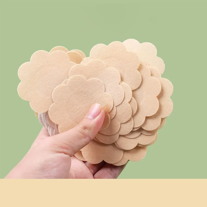 100pcs Women\'s Invisible Nipple Pasties Breast Lift Tape Overlays on Bra Stickers Chest One-off Nipple Covers Pads Accessories