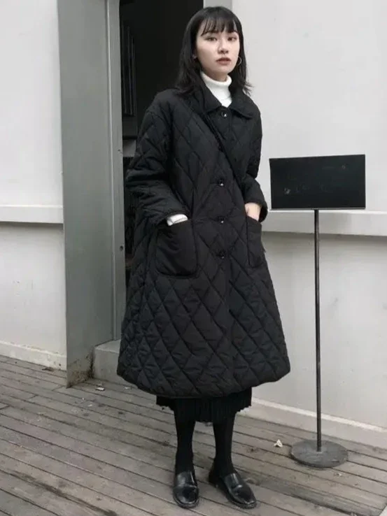 

Winter New Women's Down Cotton Jacket Commuting Leisure Collar Cotton Jacket