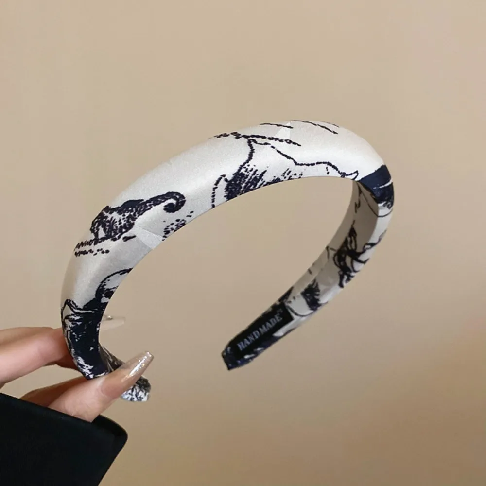 Cloth Chinese Ink Headband Ink Painting Ancient Style Chinese Ink Hair Hoop Chinese Headwear Hair Accessories