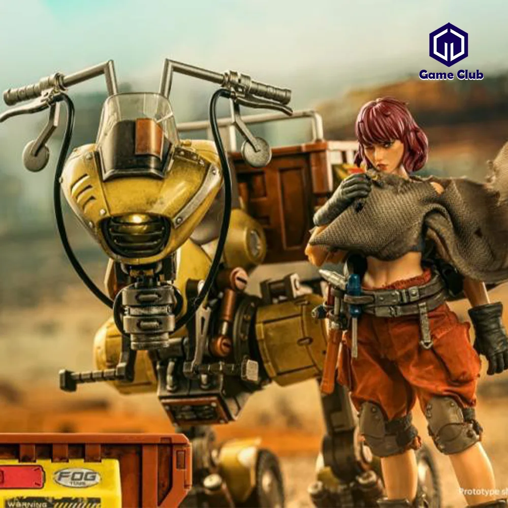 2024 Q4 FOGTOYS EA01 EA02 1/12 Scale Female Soldier Fantasy26 Series M Retro Motorcycle Locomotive Full Set 6in Action Figure To