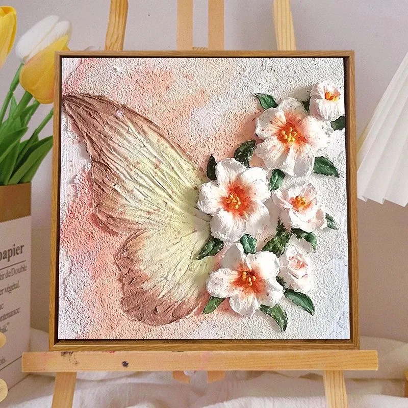 A6120 Wunderschönes Schmetterlingsölgemälde.