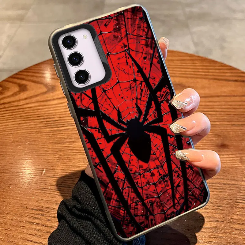 Black Spider Element Animal Phone Cases For Samsung Galaxy S25 Ultra S24 S23 Plus S22 S21 S20 FE Print Pattern Shockproof Cover