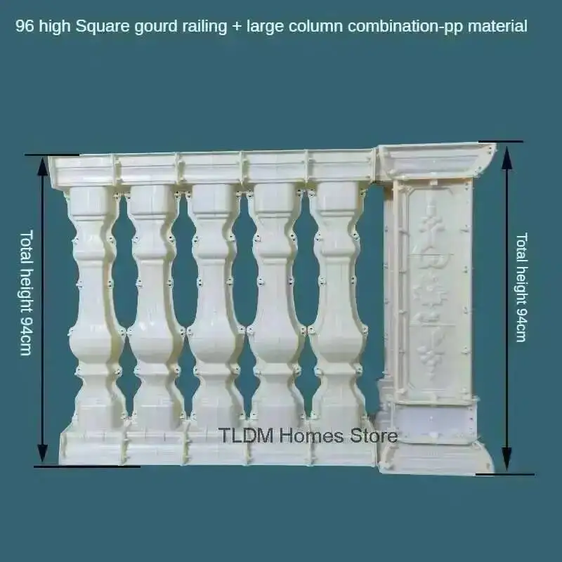 

Column Courtyard European Mold Villa Thickened Roman Fence Mold Home Balcony Cast-in-place Vase Column Cement Guardrail Molds