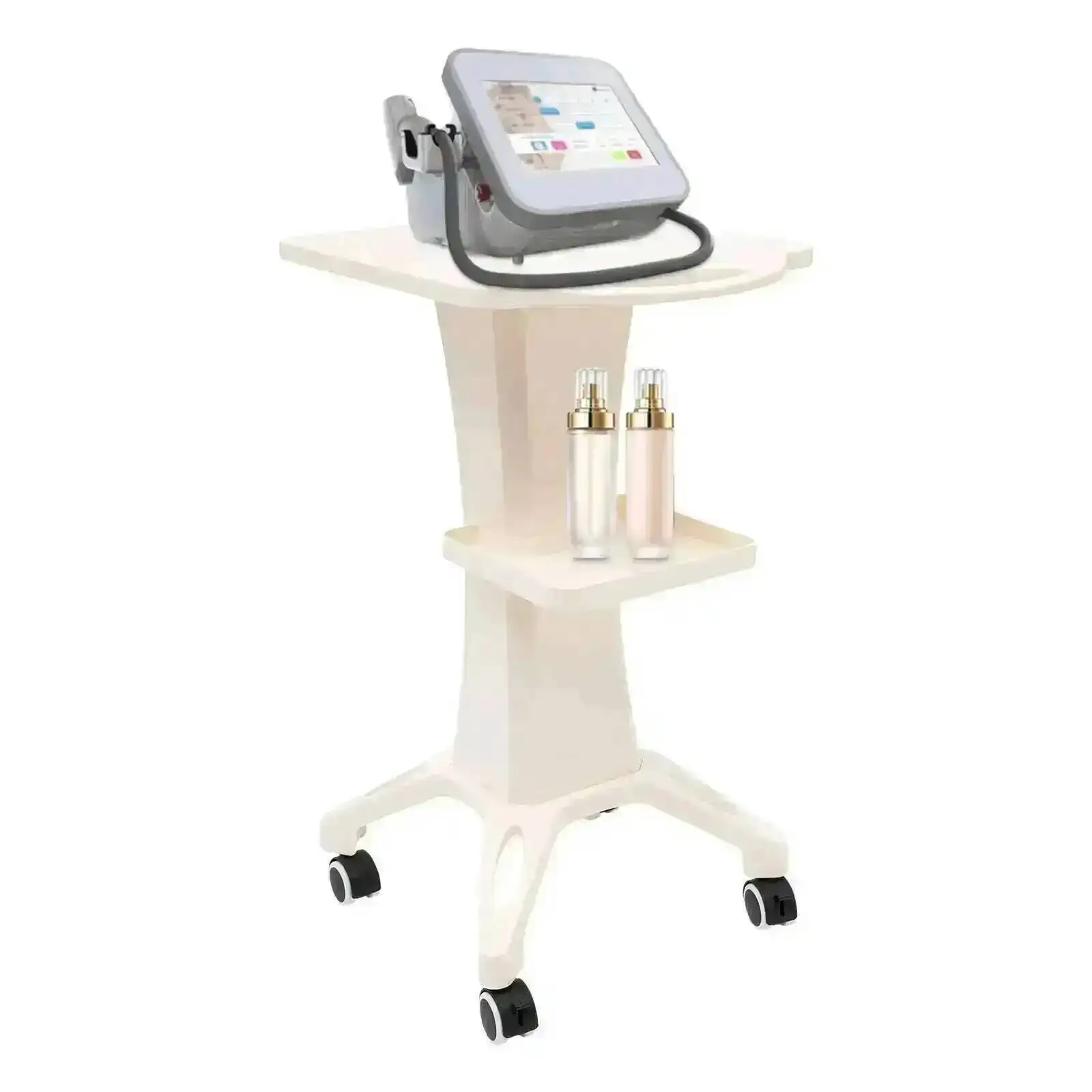 Beauty Wheelcart Trolley Salon Stand Cart Rolling Spa Storage Rack Shelf Work Station 50kg Hairdressing Professional