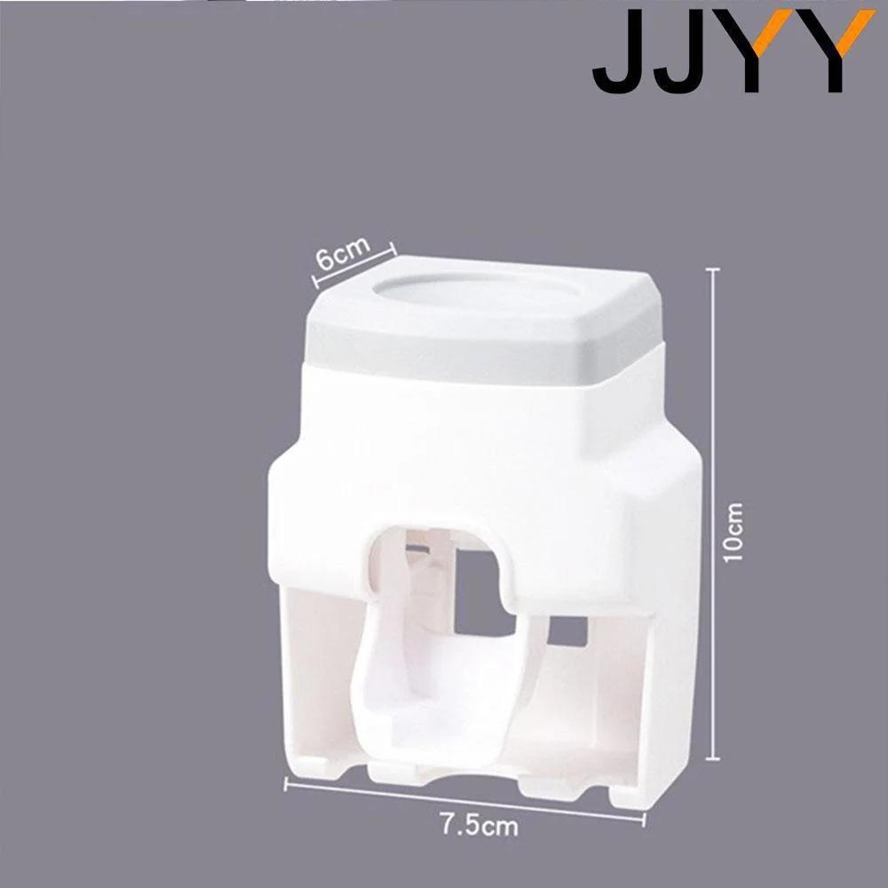 JJYY Wall Mount Automatic Toothpaste Dispenser Bathroom Supplies Toothpaste Squeezer Toothbrush Holder