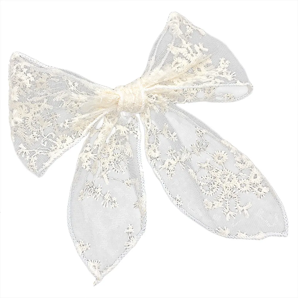

1Pcs Lace Butterfly Bow Hair Clip Bridal Wedding Hairpin Elegant Headwear for Bridesmaids Women Hair Accessories Decor