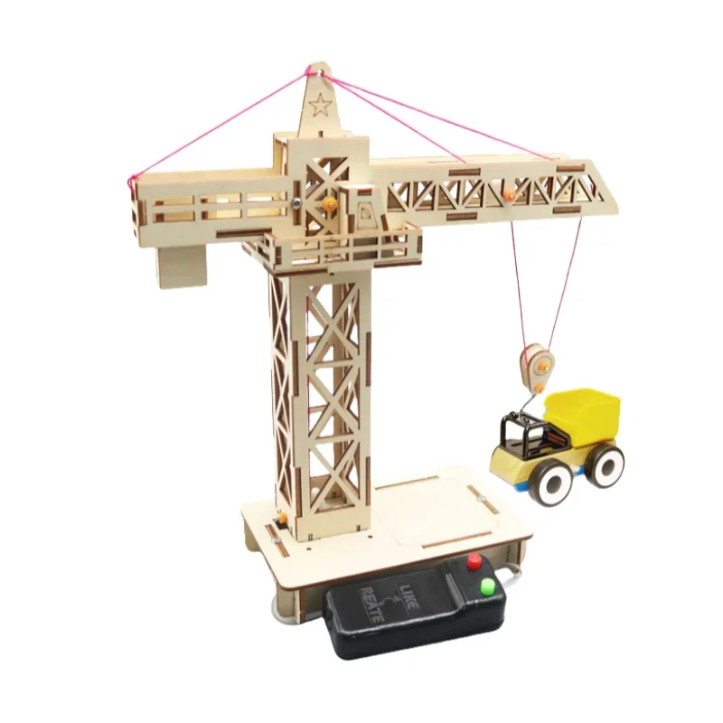 Remote Control Tower Crane Lifting Crane Diy Models & Building Toy Science &Education Model Toy For Children Gift Toy 1pcs 10pcs
