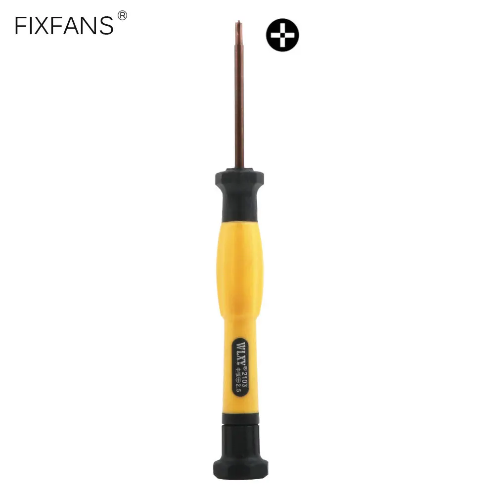 Destornillador de precisión, cabeza cruzada Phillips de 2,5mm para iPhone 7, 6s, 6, 5s 5, placa lógica, herramienta de apertura de reparación de tornillos con núcleo de flor