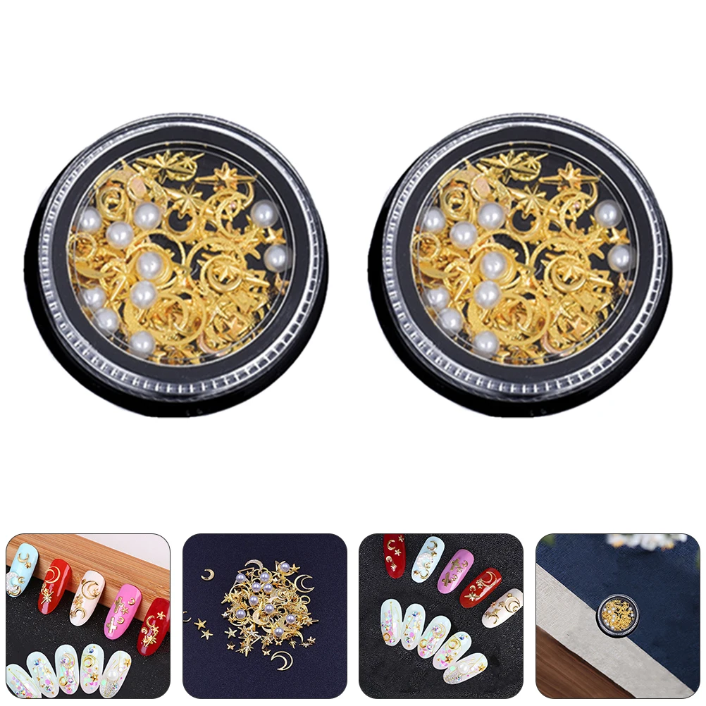 

Pearl Decorations Boxes Nail Art Accessories Nail Accessories Pink Decals Durable Japanese Supplies