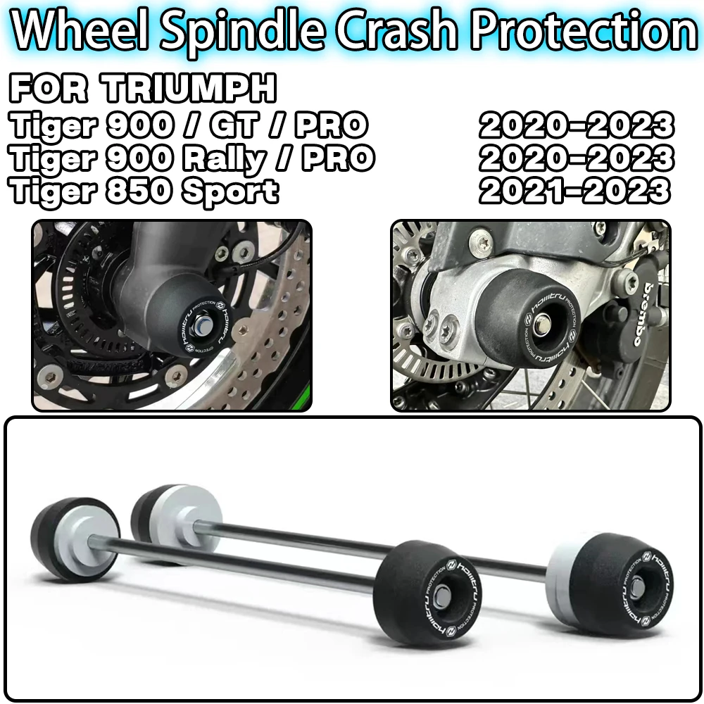 

For Triumph Tiger 900 GT Pro Rally 850 Sport 2020 2021-2023 Motorcycle accessories Front Rear Wheel Spindle Crash Protection