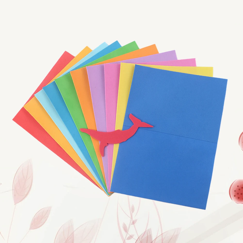 

10Pcs Colorful Sponge Paper Premium Craft Sheets 20 X 26.5cm for DIY Art Projects School Kids Scrapbooking Home Office