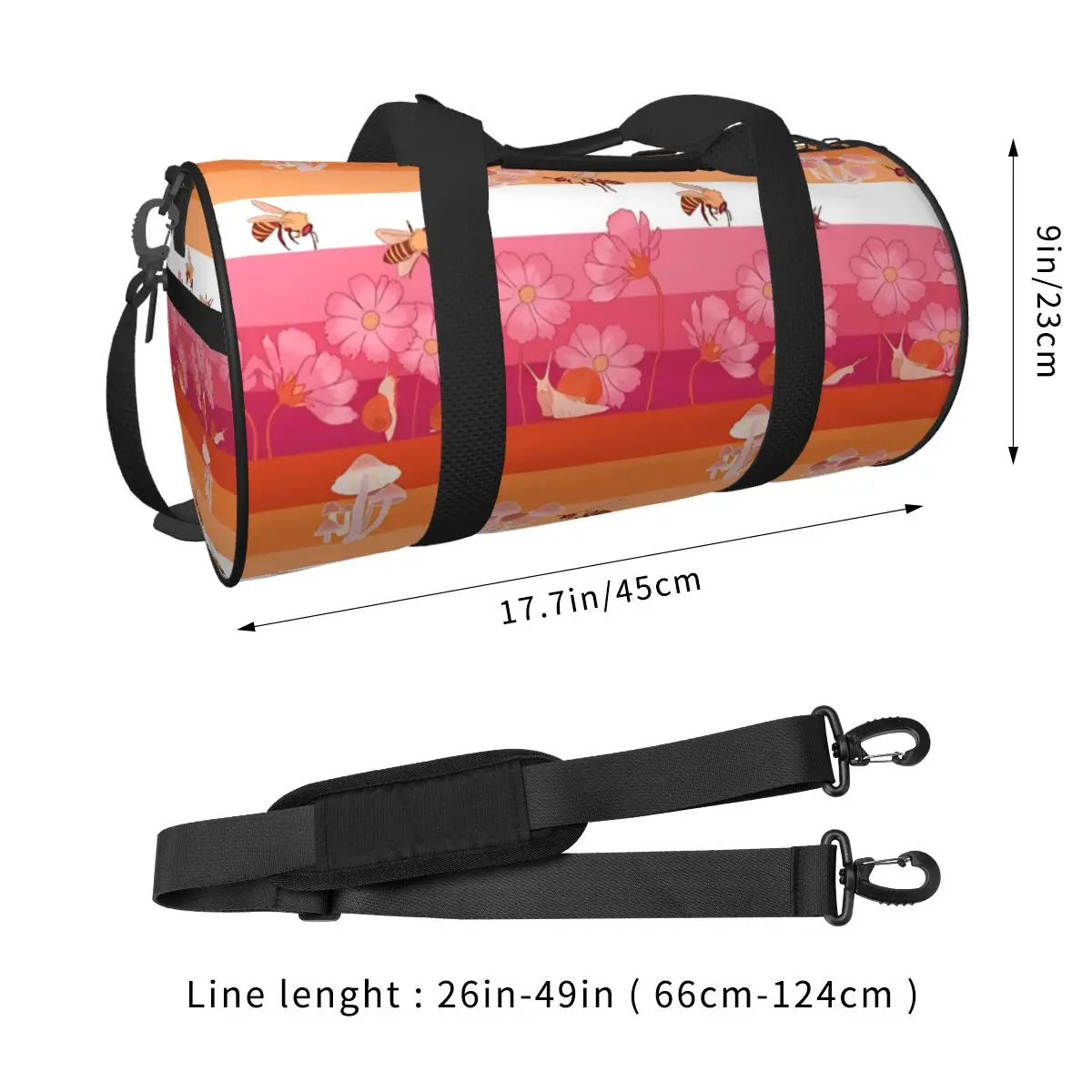 Lesbian Pride Gym Bag Luggage Sports Bags Men Women Custom Large Capacity Funny Fitness Bag Weekend Handbags