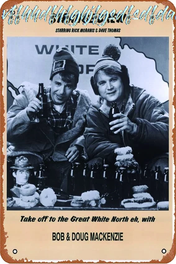 Strange Brew Movie (1983) Poster Vintage Metal Tin Sign Retro Style Wall Plaque Decoration Metal Sign 8x12 inch sign