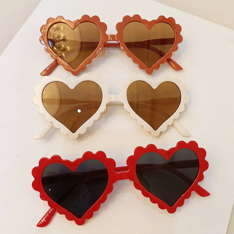 Zilead Heart Shaped Sunglasses For Children Boys Girls UV400 Eye Protection Sunglassese Outdoor Cute Cartoon Eyewear for Kids