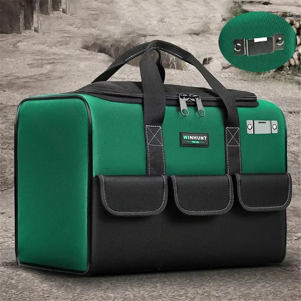 New 2023 Tool Bag with 30% More Capacity Waterproof Multi Pockets Tool Organizer Tool Pouch for Electrician Tools