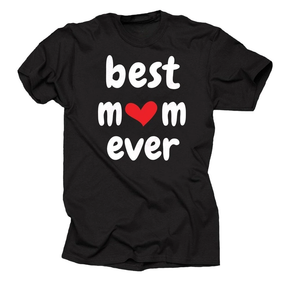 

Best Mom Ever T-shirt Shirt Gift for Mama Gift for Mother Tee Tops Women Crewneck Cotton Short Sleeve Graphic Printed Tshirt