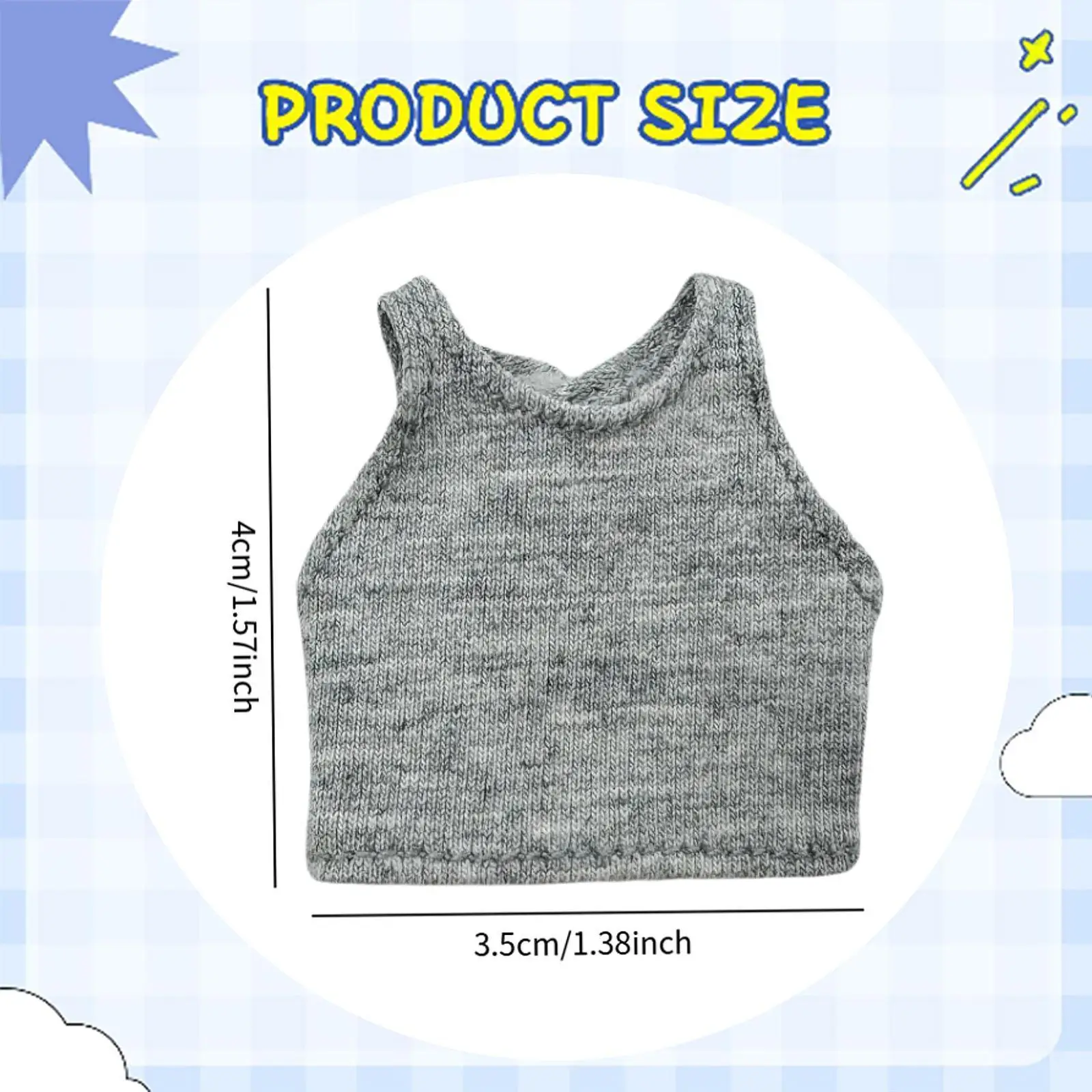 1:12 BJD Doll maglioni gilet bambola pullover abbigliamento fai da te moda per bambini Mini