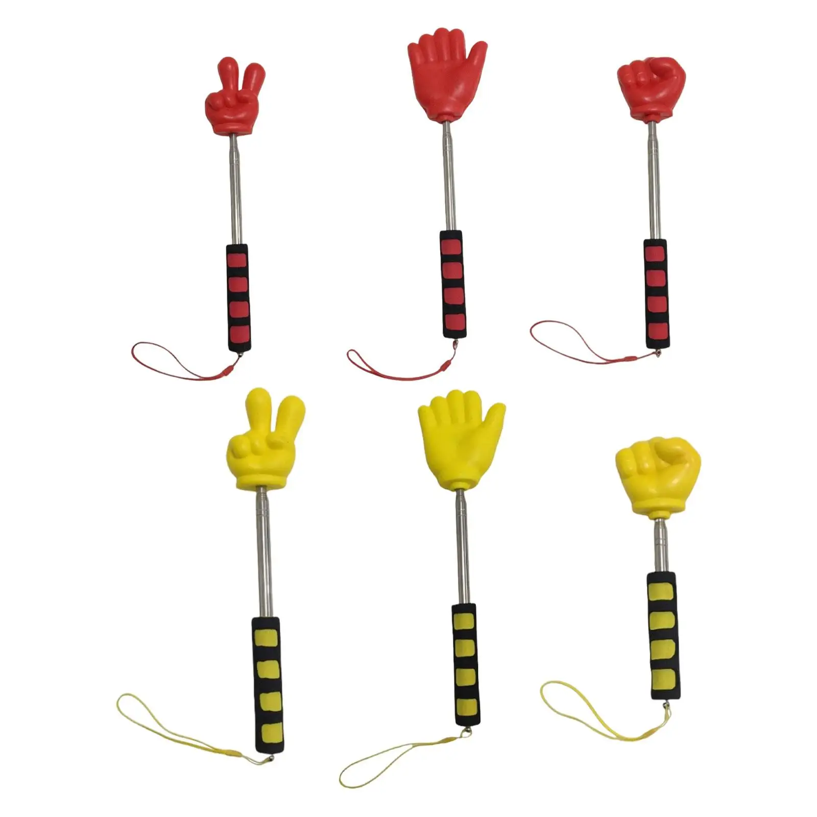 Handheld Teacher Pointer Telescopic Finger Design Extendable Retractable Stick Soft Grip Multipurpose for Whiteboard Classroom