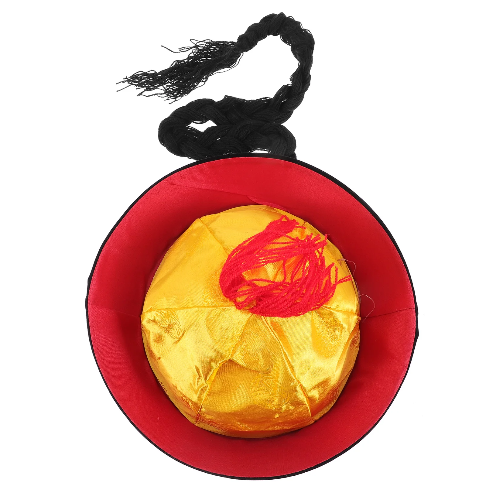 Chinese Style Ponytail Oriental Braids For Cosplay Party Costume Performance Lightweight Royal Court Hat Prop Festival